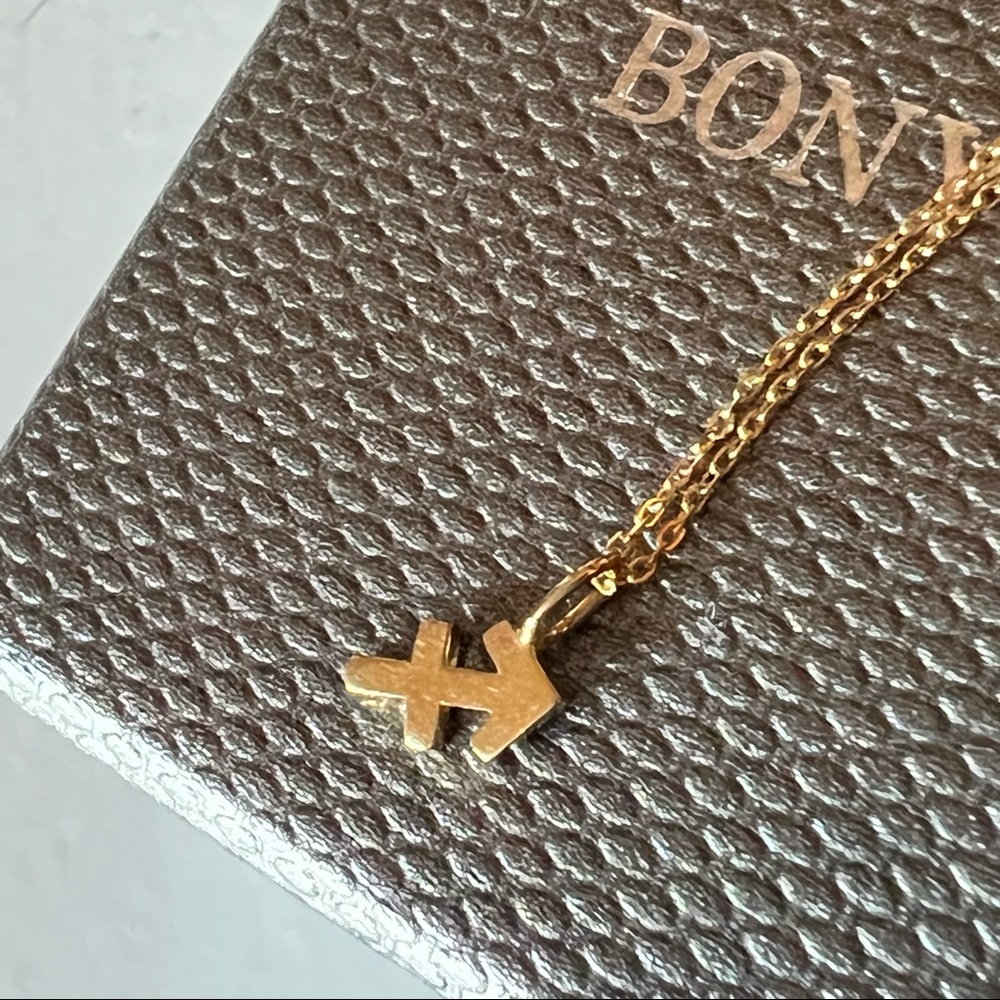 BONY LEVY SAGITTARIUS 14K YELLOW GOLD PETITE HOROSCOPE PENDANT NECKLACE NWT